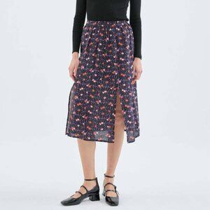 Compania Fantastica Womens Size XL Madison Floral Midi Skirt. NWOT.